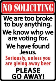 No Soliciting