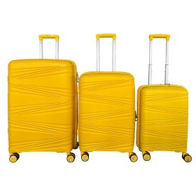 Hard shell luggage, 3-piece set, with TSA Lock, 20 inches 24 inches 28 inches (Color: as Pic)